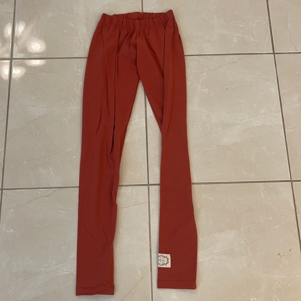 Briefly worn boutique brand Swanky Lady Vintage pumpkin leggings sz 6